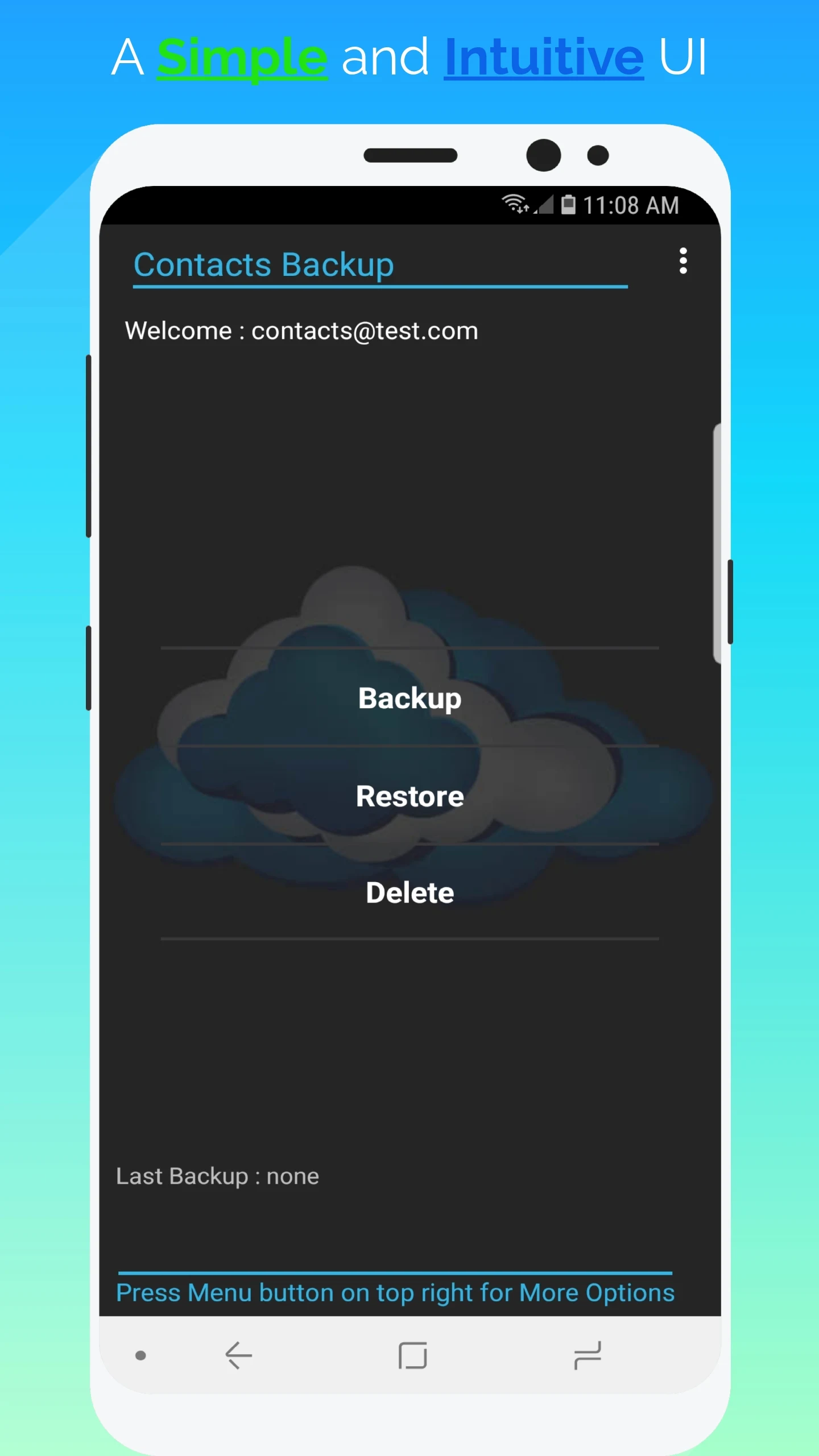 Contacts Backup screenshot